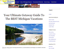 Tablet Screenshot of bestmichiganvacations.com